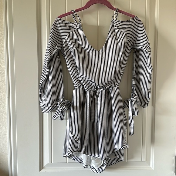 Rebellion Pants - Pin Stripe Romper